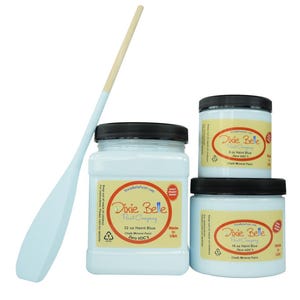 HAINT BLUE - Dixie Belle - Soft Pastel Blue Chalk Mineral Paint - 118ml/4oz -236ml/8oz - 473ml/16oz - 946ml/32oz