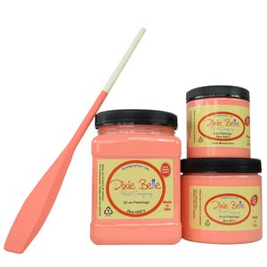 FLAMINGO - Dixie Belle -Bright Coral Chalk Mineral Paint - 118ml/4oz - 236ml/8oz - 473ml/16oz - 946ml/32oz