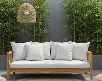 Custom Outdoor Bench Cushion: 4 Inch Thick, Made-to-Order Seat Pad
