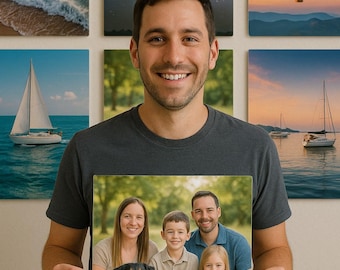 Kundenspezifisches Metall-Fotodruck 14x11 - Glänzende Aluminiumwandkunst von Ihrem Foto – personalisiertes Geschenk – hochauflösender, lebendiger Druck, fertig zum Aufhängen