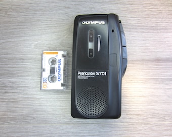 Olympus Pearlcorder Microcassette Tape Voice Recorder Player S701
