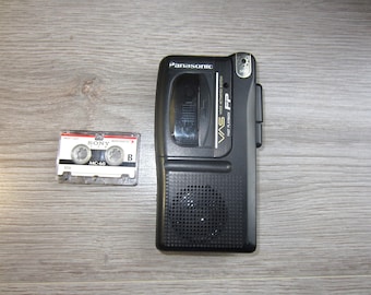 Panasonic RN-302 microcassette voicerecorder handheld dictafoon vintage zeldzame werken getest