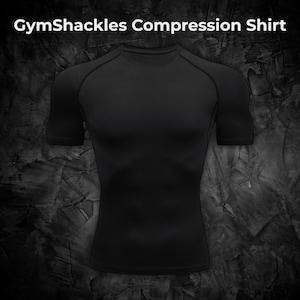 Core Compression Shirt von Gymshackles - Trainings-T-Shirt ohne Logo - Atmungsaktives Performance Top - Eng anliegendes Gym-Shirt für Männer