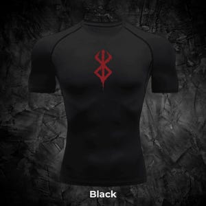 Berserk Compression Shirt | Men&#39;s Workout Top | Anime Gym Tee | Muscle Fit Training Shirt | Gymshackles Athletic Wear