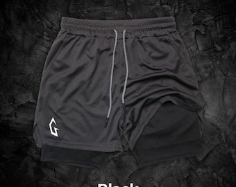 Signature Compression Shorts by Gymshackles - Men's Tight Workout Shorts - Sweat-Wicking Gym Shorts - Ultra Fit Training Wear