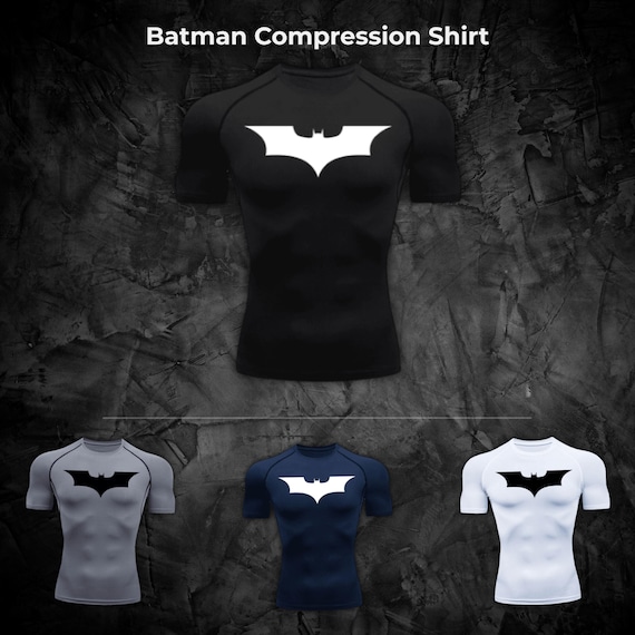 Batman Compression Shirt | Superhero Gym Top | Ultra-tight Workout