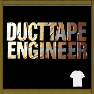 Duct Tape Engineer T Shirt Funny DIY Repair Tee Handyman Shirt Fix It Gift for Men Mechanic Shirt Gildan 5000 Tool Shirt Workwear