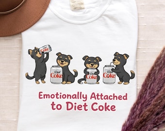 Diet Coke Lover Shirt, Comfort Colors Soda Gift for Humor Enthusiasts
