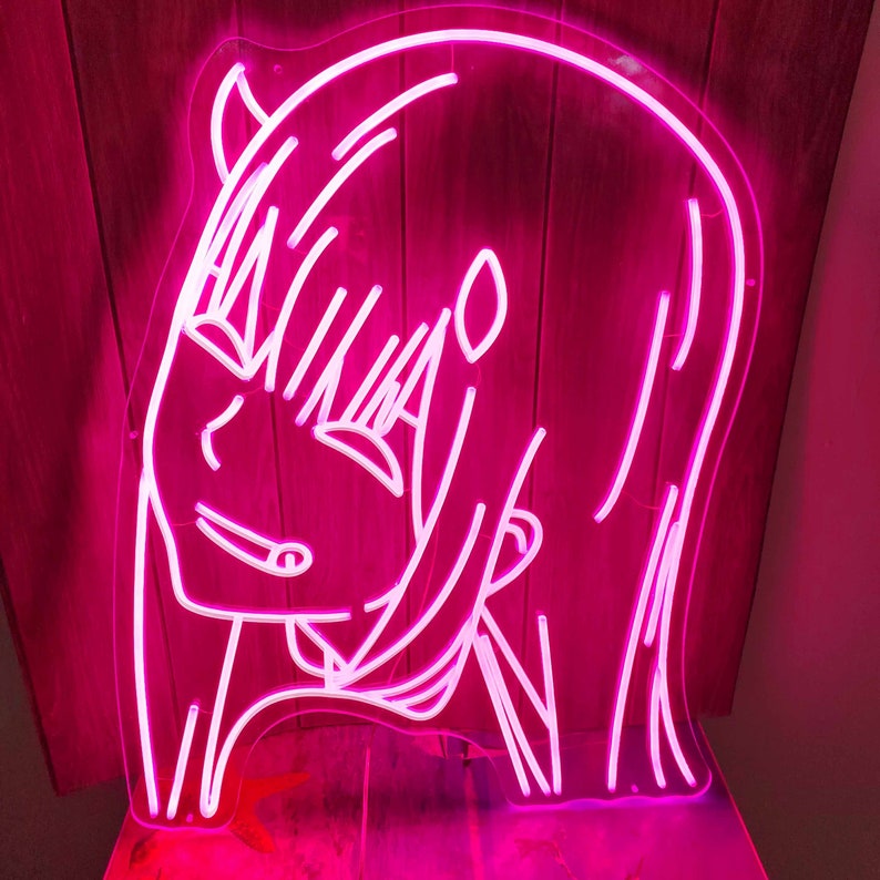 Zero Two Neon Sign Led Neon Sign Anime Decor Sign Custom Gifts - Etsy
