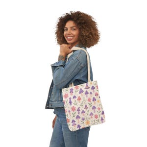 Canvas Tote Bag, Nature & Whimsical/Magic, Eco-Friendly Reusable Shopping Bag, Beach Tote, Gift for Nature Lovers, Unique Eco-Tote Bag