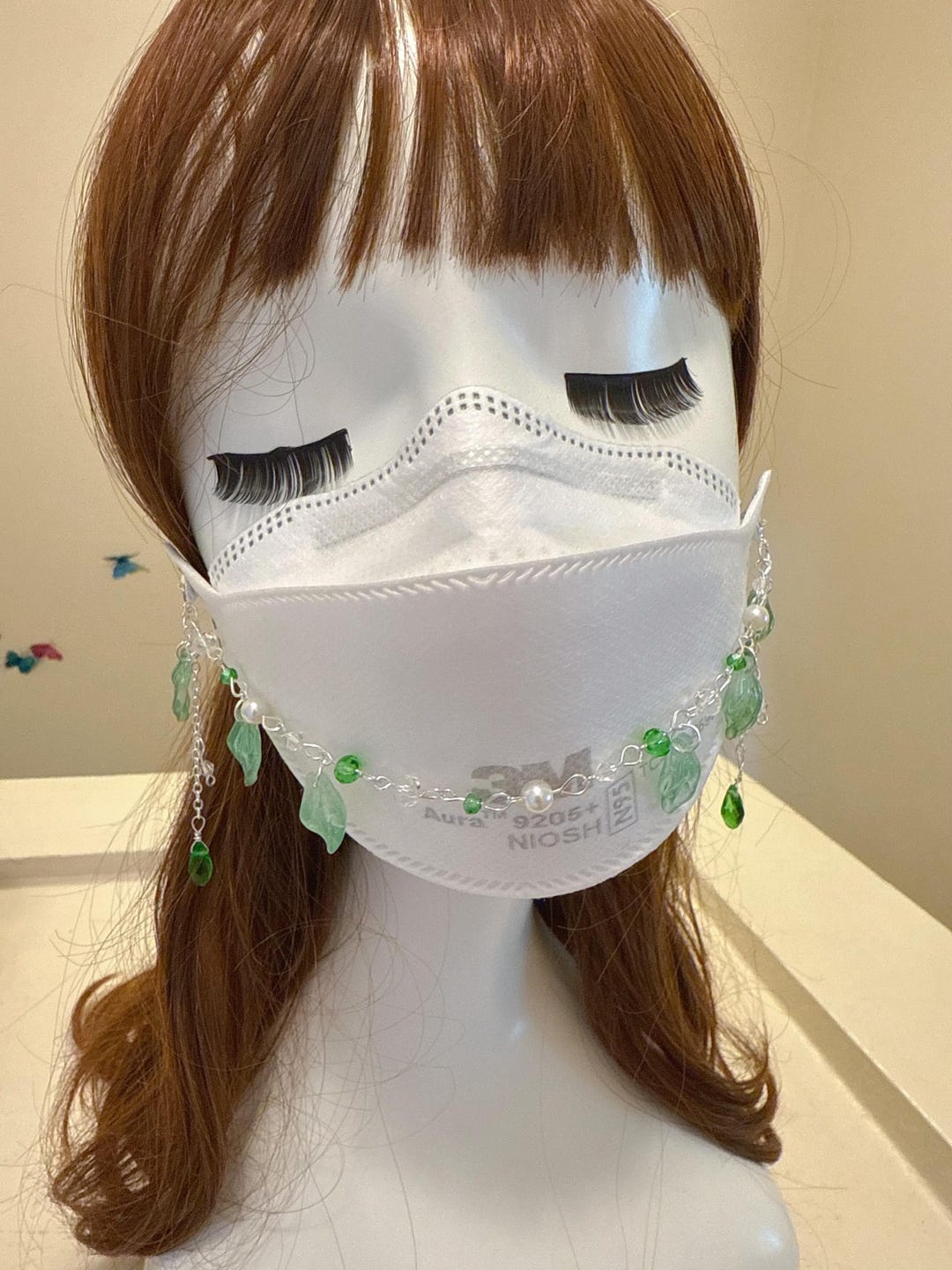 Green Leaves Fairy Mask Chains Forest Fairy Mask Chain Sliver Goal Mask ...
