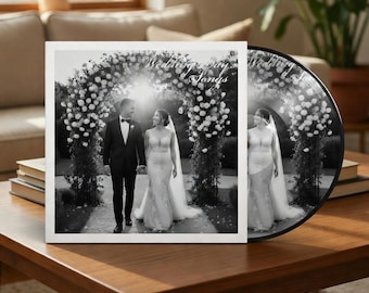 Custom Playable Vinyl Record | Personalized Playable Vinyl | Custom Mixtape Album Gift | Anniversary, Wedding, Valentine’s, Christmas Gift