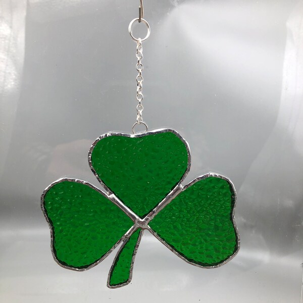Irish Shamrock Stained Glass - Etsy