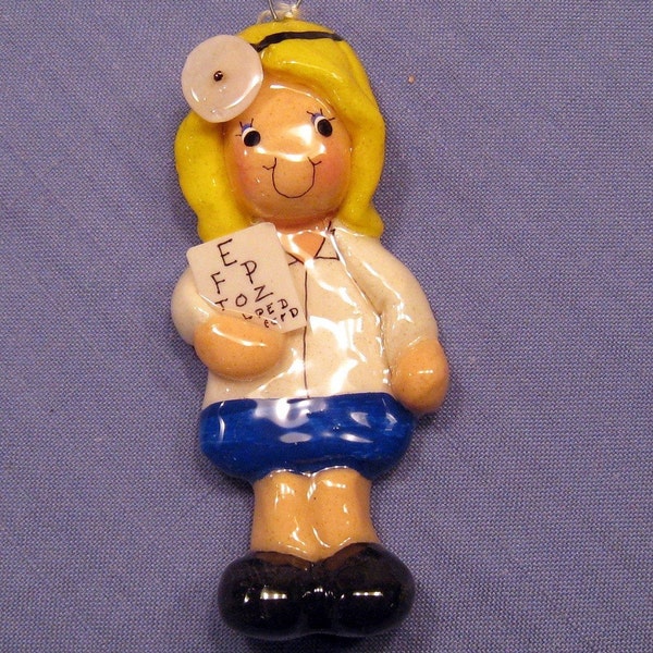 ophthamologist ornament handmade bread dough