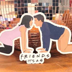 It&#39;s a 4 Friends-sticker: Monica en Chandler-sticker, vriendensticker