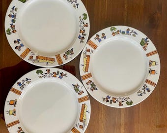 Plato Menehune de Vintage Trader Vic / Porcelana Villeroy & Boch / Decoración para sala Tiki en San Carlos, California / Coleccionable de estilo pop polinesio de mediados de siglo