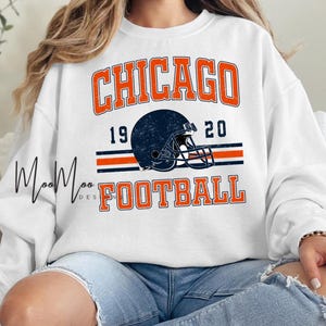 Vintage Chicago Football Sweatshirt, Retro Sports Fan Shirt, Bears Trendy Game Day Fan Gift, Chicago Tailgate Shirt, Kids Chicago Sweatshirt
