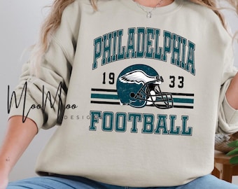 Vintage Philadelphia Football Sweatshirt, Retro Sports Fan Shirt, Trendy GameDay Gift, Philadelphia Tailgate Crew, Adults & Kids Matching