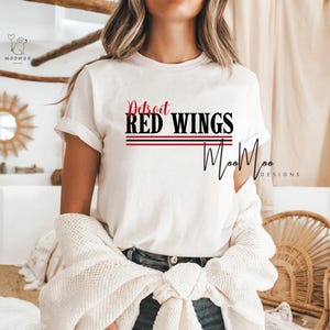 Detroit Hockey T-Shirt, Gameday Unisex Tee, Detroit Michigan Hockey, Youth Unisex Tee,Detroit Fan Gear, Detroit Michigan Tee,Trendy Fan Gear