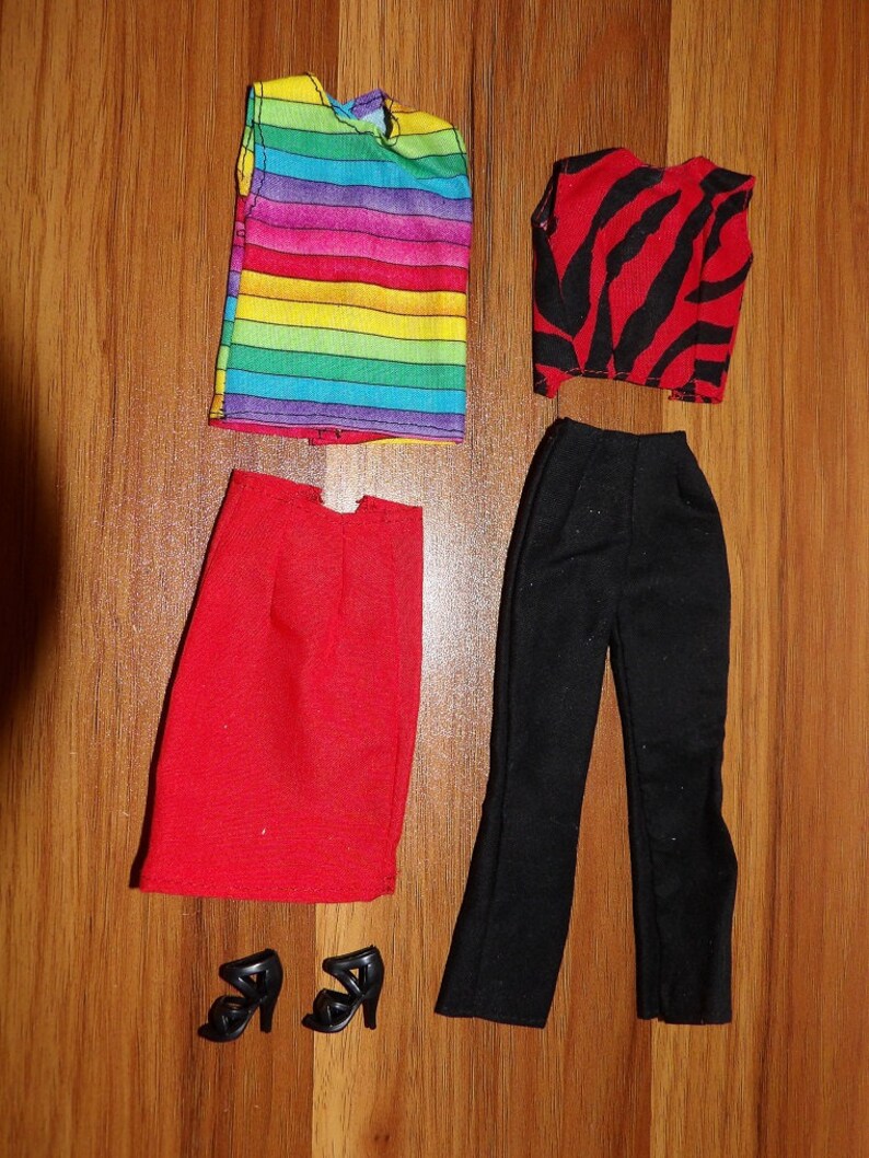 4 Piece Mix & Match Clothing Set With 2 Tops Pants and Skirt Etsy