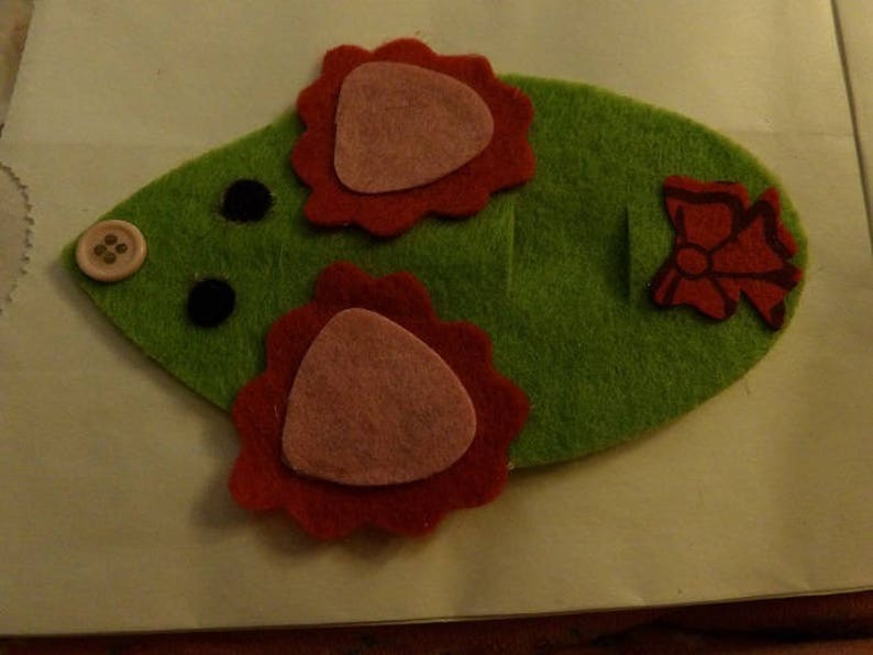Cute green felt mice candy cane holder Christmas ornaments | Etsy