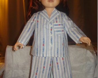 SALE - Looney Toons pajamas and slippers for 18 inch Dolls - ag11