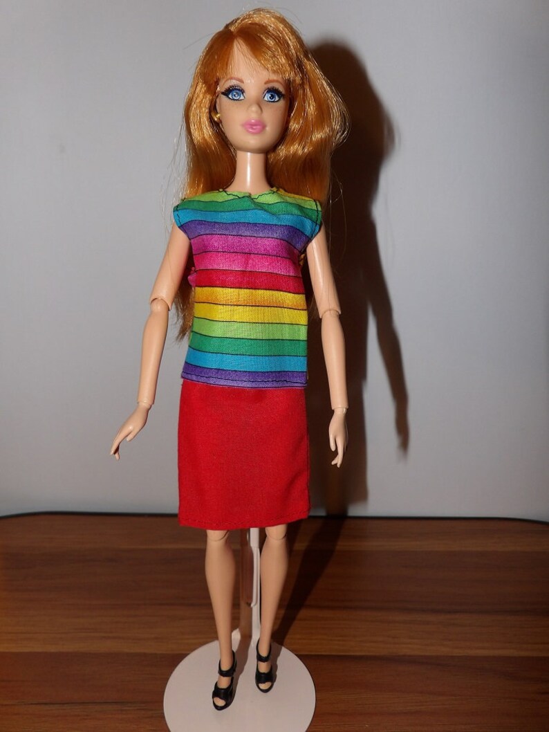 4 Piece Mix & Match Clothing Set With 2 Tops Pants and Skirt Etsy