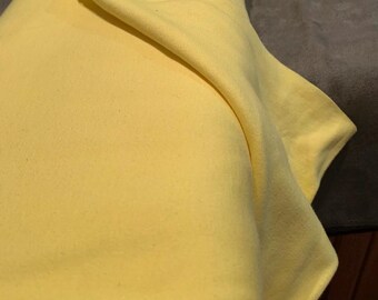 Interlock Knit Fabric 60 Cotton 40 Poly Blend BTY Yellow
