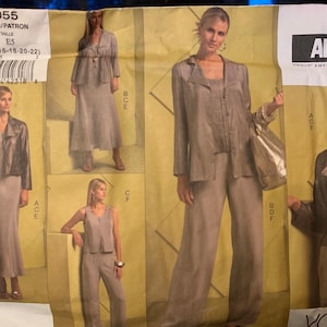 Vogue 1055 American Designer Pattern - Jkt, Top, skirt, & Pants SZ 14-22