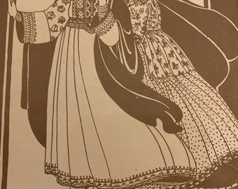 Vintage Folkwear Ethnic Pattern 107 Afghani Nomad Dress