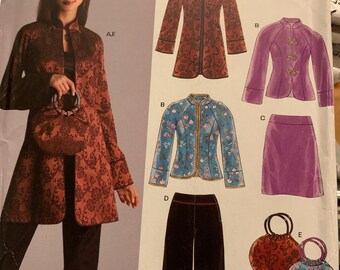 New Look Pattern 6519 - Coat, Pants, Skirt, Purse - sz 10-22