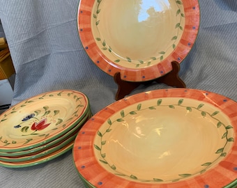 Pfaltzgraff Napoli Stoneware - 4 Dinner Plates or 4 Salad Plates
