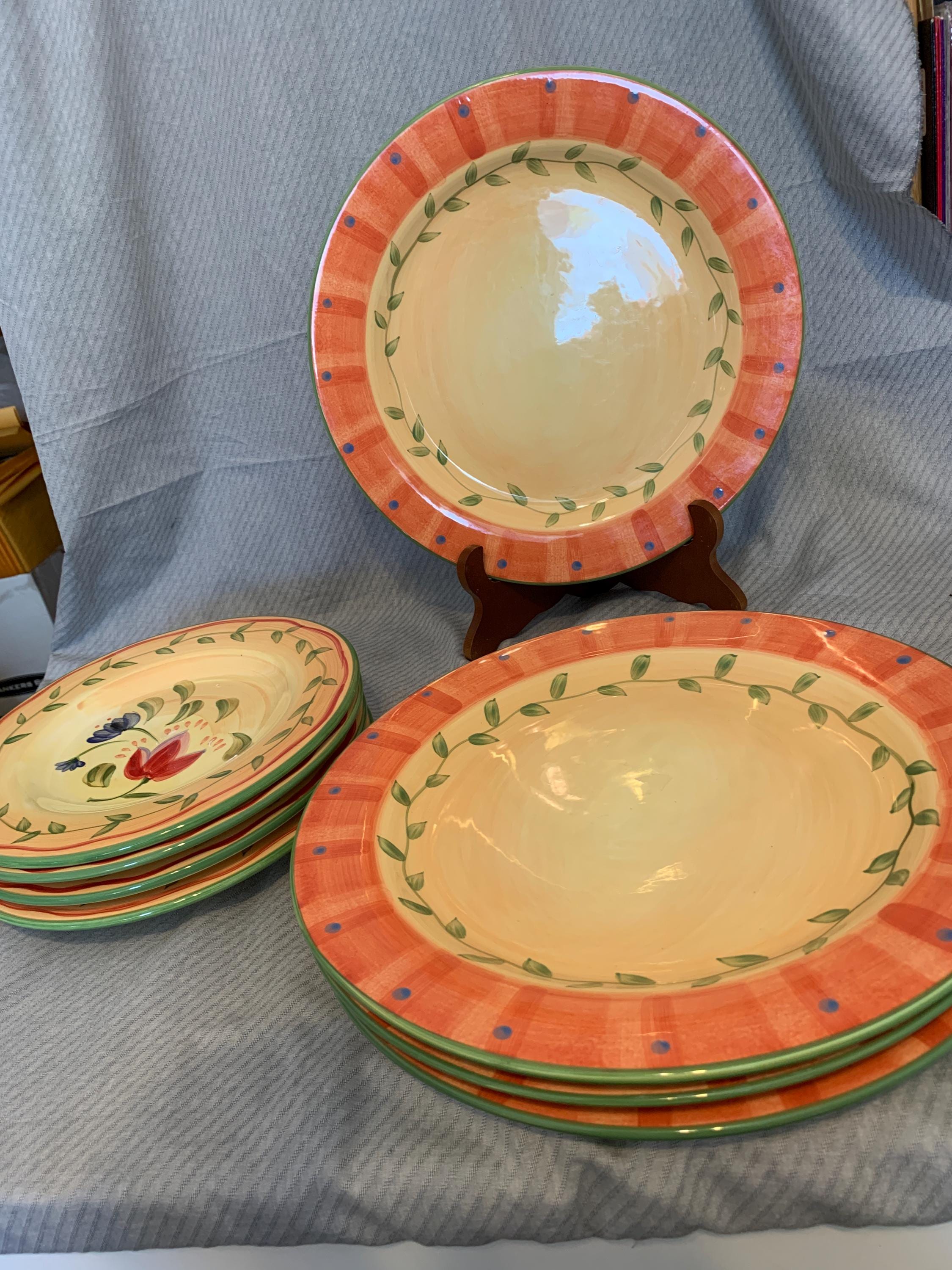 Pfaltzgraff Napoli Stoneware - 4 Dinner Plates or 4 Salad Plates