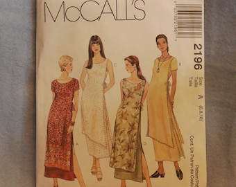 New McCall's Patter 2196 Factory Folded Size A (6,8,10) Fashion Sewing Pattern