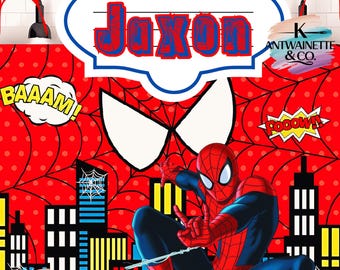 Spider-Man Notebook Cover: Editable Superhero Template (Digital Download)
