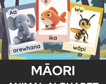 Maori Animal Alphabet Flashcards | Māori language