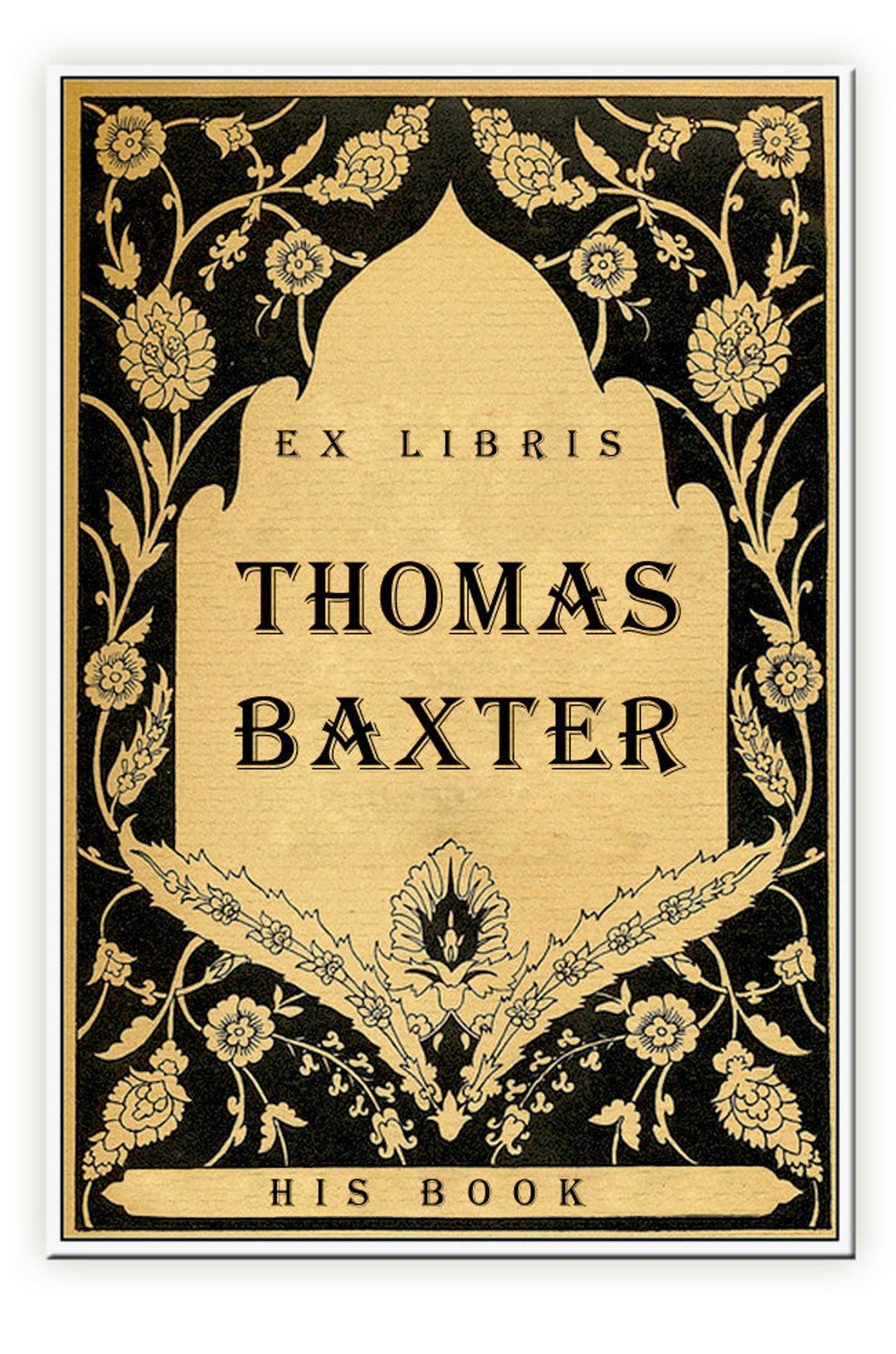 Persian Rug ADHESIVE Personalized Bookplates Great Etsy