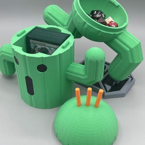 Final Fantasy themed Jumbo Cactuar Deck Box for TCG / MTG