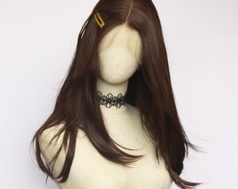 Gothic bat emo wig  Gray and brown mix. 22\'\' Lace front. EMO Gray Wig Gothic, Lace Front Wig Styled - Etsy main image 3