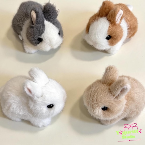 Cute Bunny Plush | Pocket Bunny Plush Toy | Soft Faux Mink Rabbit | Weighted Bunny Plush | Rabbit Lover Gift | Gift for Kids