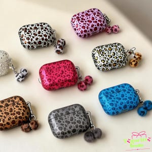 Guldfärgat leopardmönster AirPods-skal | Retro leopardmönster TPU AirPods-skal | Vildt och elegant djurmönster AirPods-skal | Unik present till flickvännen/bästisen