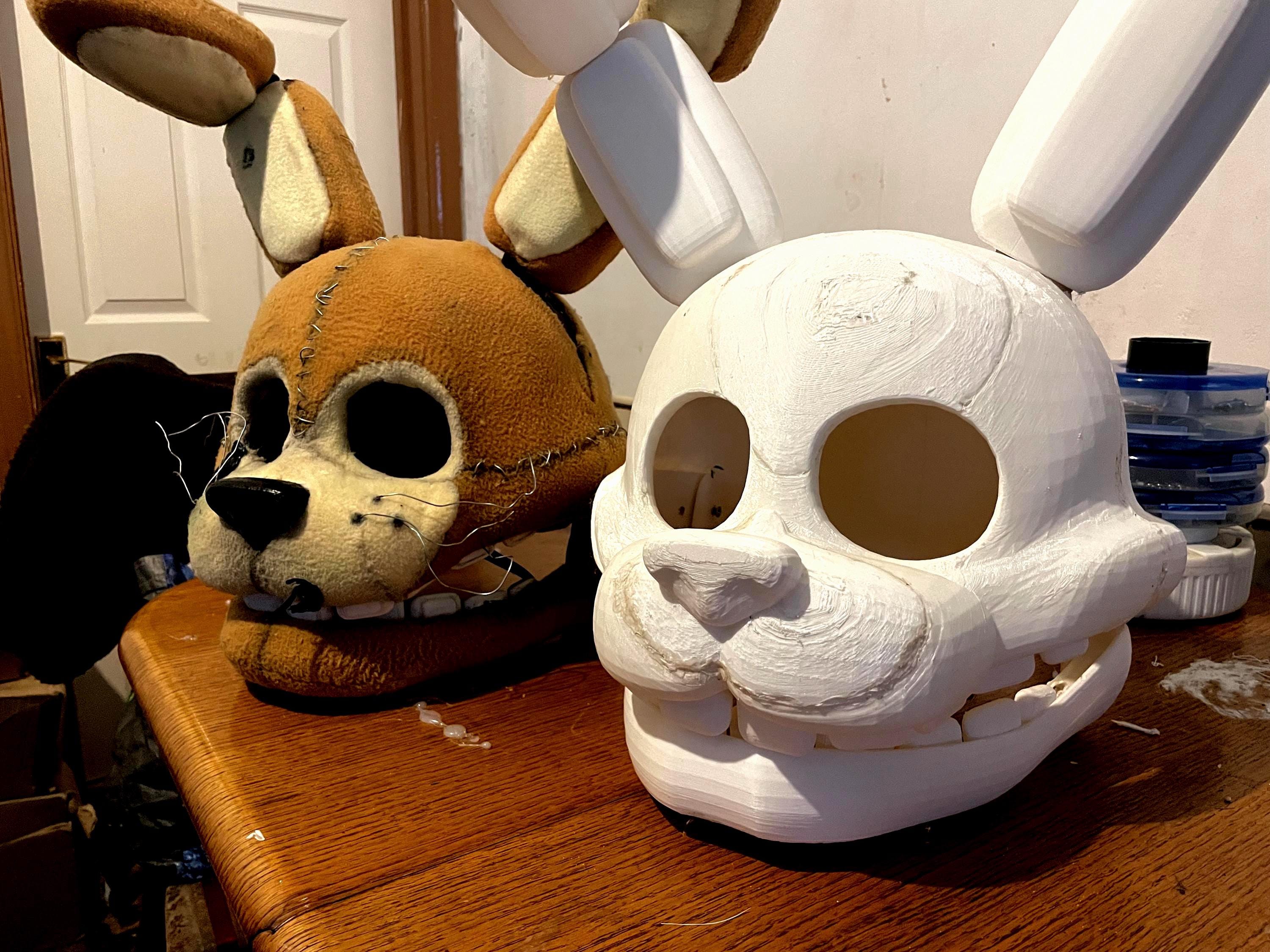 Spring Bonnie Mask Instructable 3D Print BASE - Spring Bonnie Wearable Mask - Made to Order - Etsy