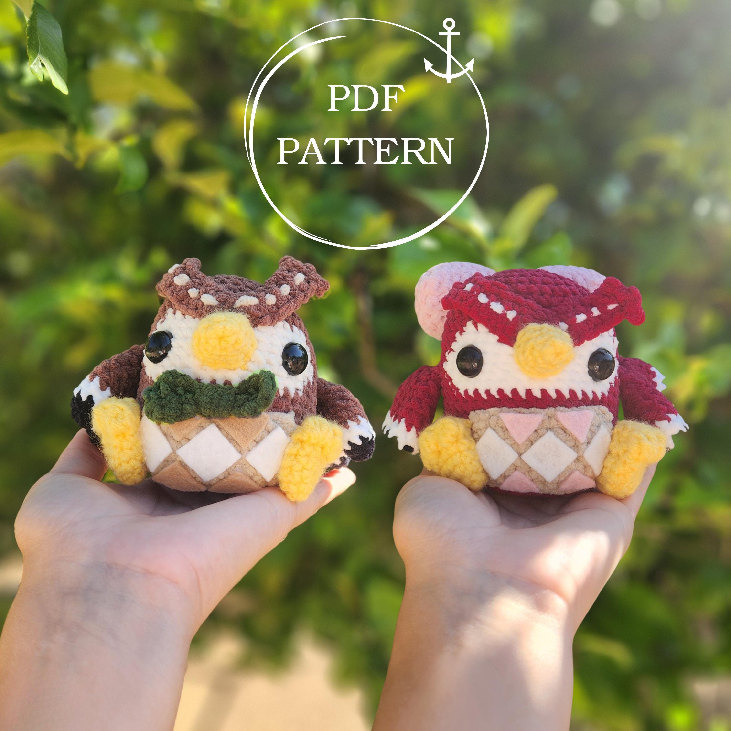 Patchwork Owl Crochet Pattern PDF | Amigurumi Plush | Woodland Stuffed Animal