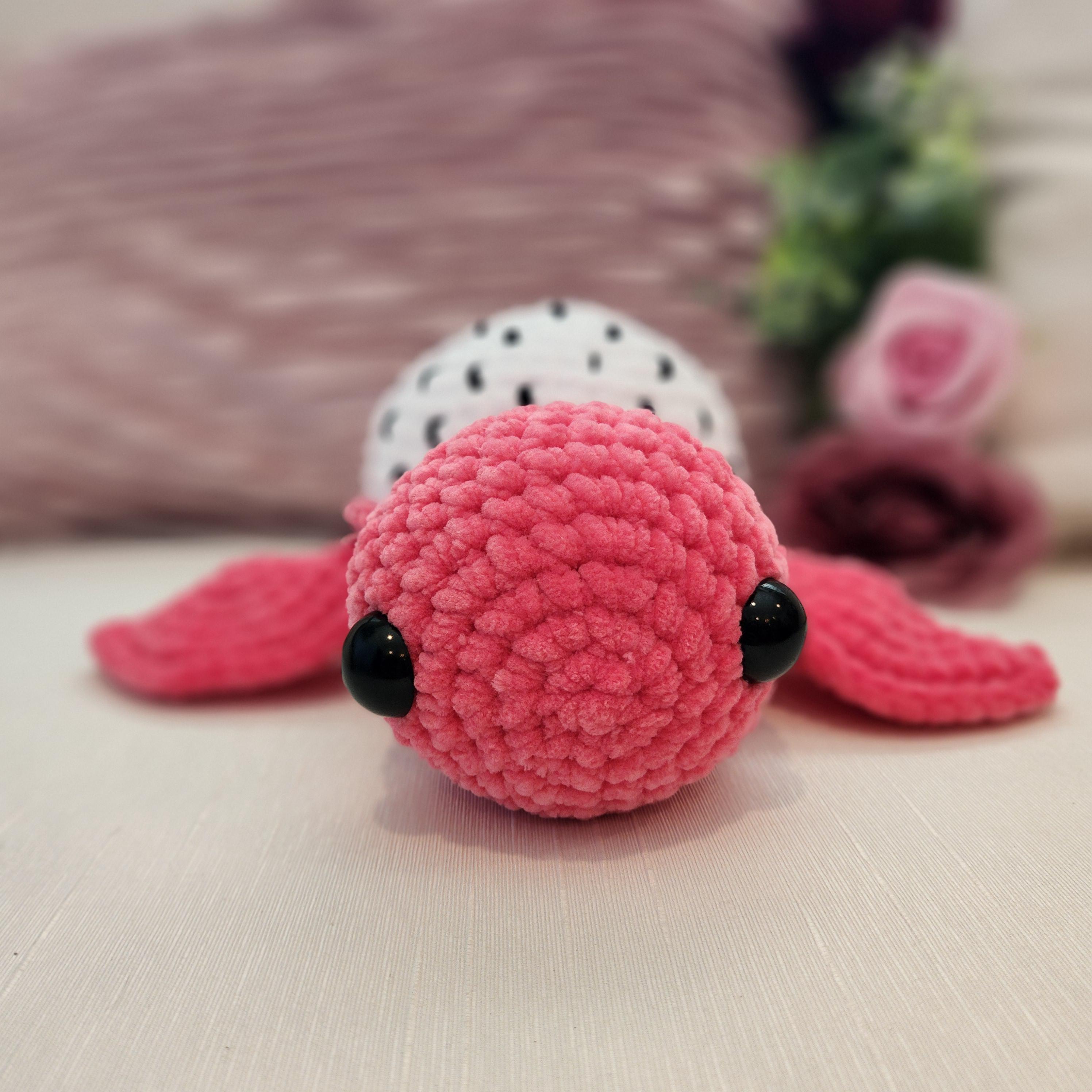 Dragon Fruit Turtle Crochet Pattern: Amigurumi Plush PDF Tutorial