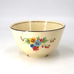 Vintage Homer Laughlin Virginia Rose Small Mixing or Cranberry Bowl – 1950s