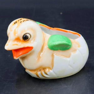 Vintage Lustreware Chick Planter: Windsor Canada, Japan Pottery