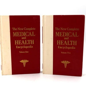 1977 The New Complete Medical and Health Encyclopedia 2-Volume Set Vintage Hardcover