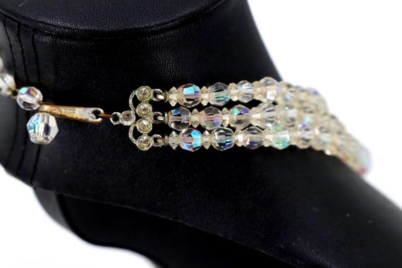 Vintage Aurora Borealis Bead Necklace: 1950s Irid… - image 7