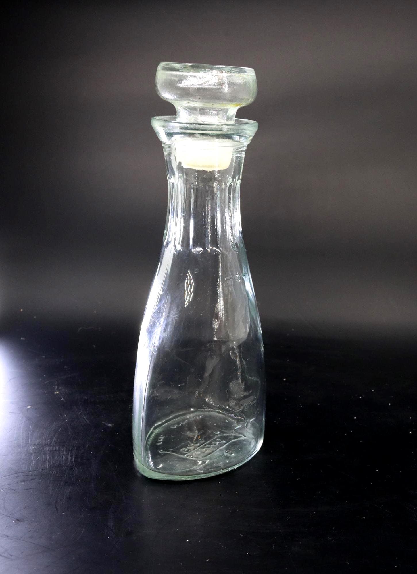 Vintage Vinegar Oil Glass Bottle - Etsy