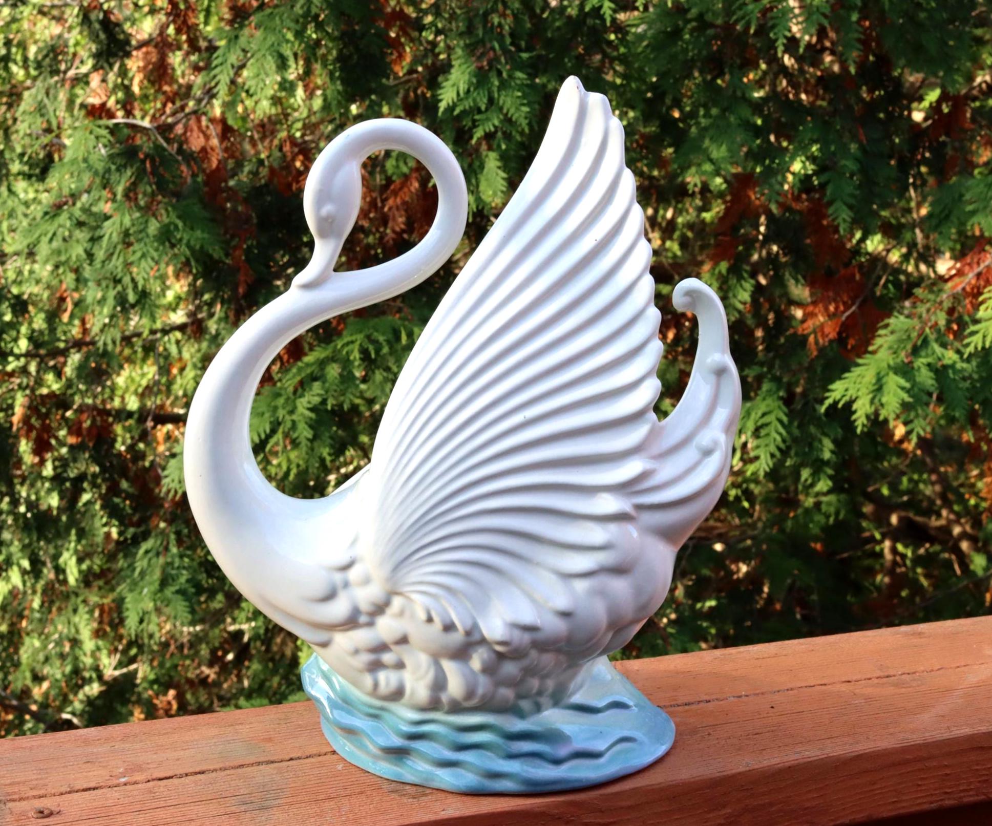 SWAN LEDICEXARM LEX-970WH （ホワイト） qqffhab WNSC Swan Decoration Lamp Lovely Delicate Ceramic Decoration Lamp